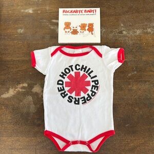 Red Hot Chili Peppers onsie and CD set for the little rocker in your life!